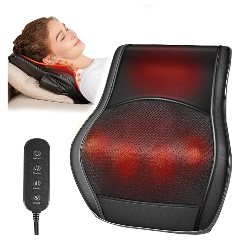 Neck and Back Massager for Pain Relief Deep Tissue with Heat, Shiatsu Shoulder Massager
