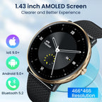 Smart Watches for Men Women Android iOS Phones Touchscreen Waterproof  Waterproof Blood Pressure Heart Rate Step Sport Pedometer