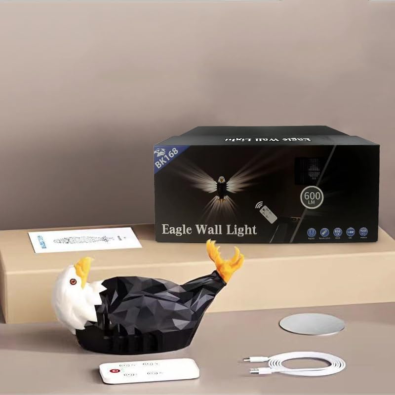 Buy 1 Get 1 Free 🔥  - Eagle Light Lamp With Remote Control & Powered by Battery- Pack of 2