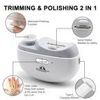 Electric Nail Clippers, Nail Polisher, LED for Trimming and Polishing Nails
