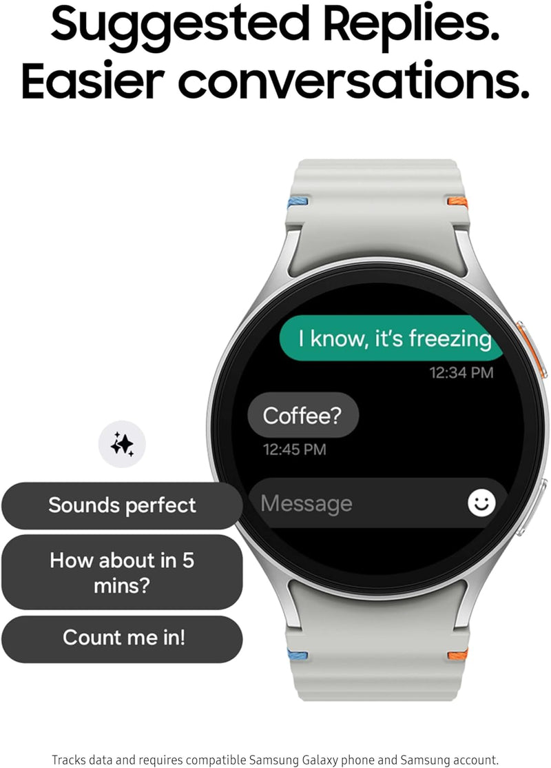 Galaxy Watch 7 (40mm, Bluetooth) – AI Smartwatch with Energy Score & Wellness Tips